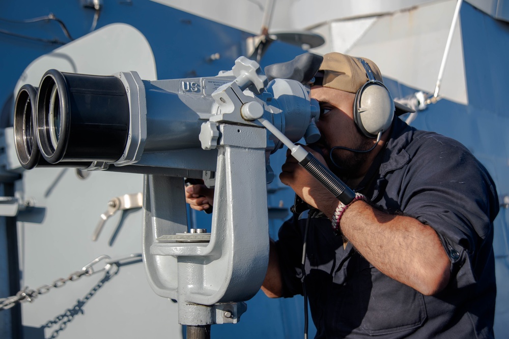 USS San Diego departs San Diego