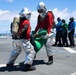 USS San Diego conducts fire drill at sea