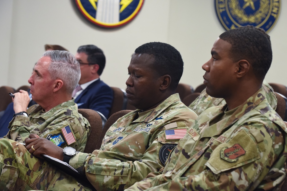 The Honorable Brian Babin and USSPACECOM Visit the 147th Attack Wing at Ellington Field Joint Reserve Base, Houston, Texas