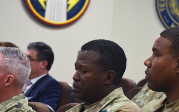 The Honorable Brian Babin and USSPACECOM Visit the 147th Attack Wing at Ellington Field Joint Reserve Base, Houston, Texas