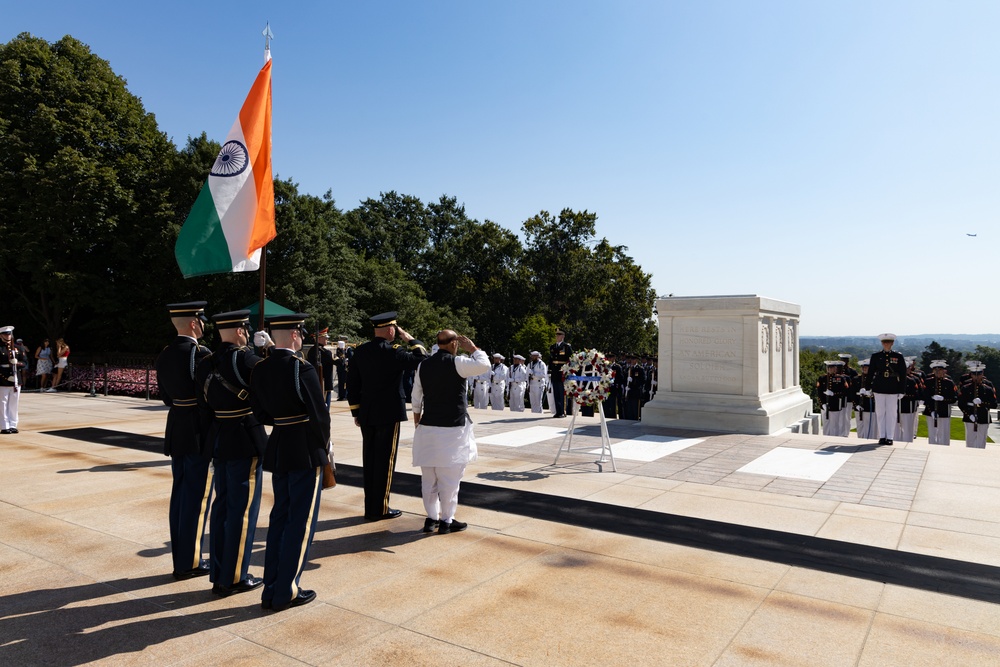 Welcome Ceremony for Minister of Defence, India