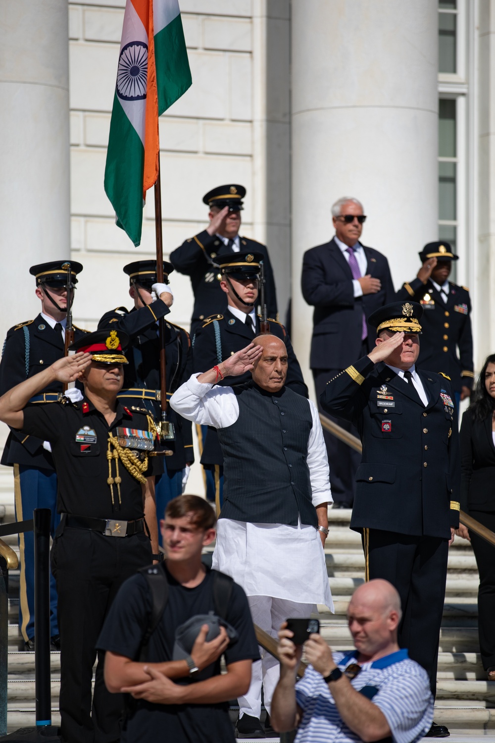 Welcome Ceremony for Minister of Defence, India