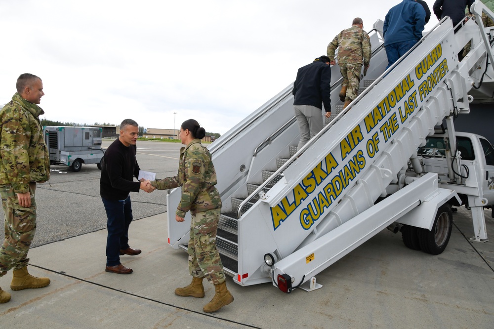 STAFFDEL visits 168th Wing's Alaska Strategic Location