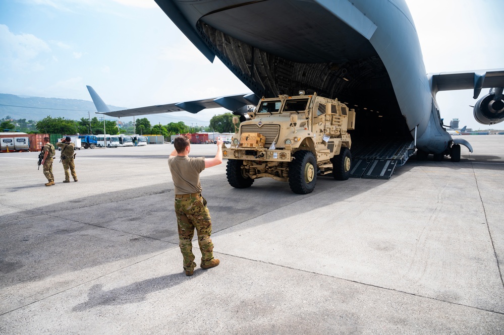 Department Of Defense to Deliver Additional MRAPS, Turrets for The MSS Mission In Haiti