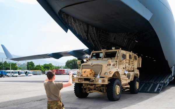Department Of Defense to Deliver Additional MRAPS, Turrets for The MSS Mission In Haiti