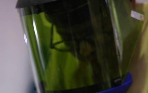 Continuing Promise 2024 Seabees renovate a building at Centro Reintegra in Colón, Panama