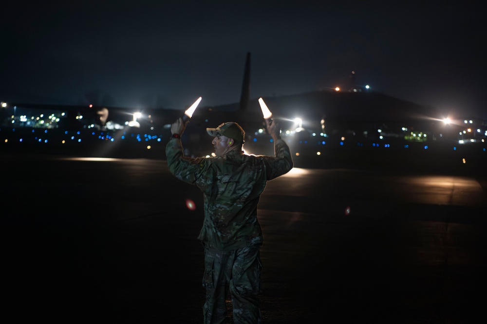 Aircraft and personnel arrive for Pacific Angel 24-1