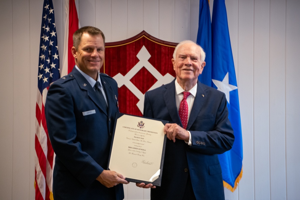 Apollo astronaut receives honorary promotion