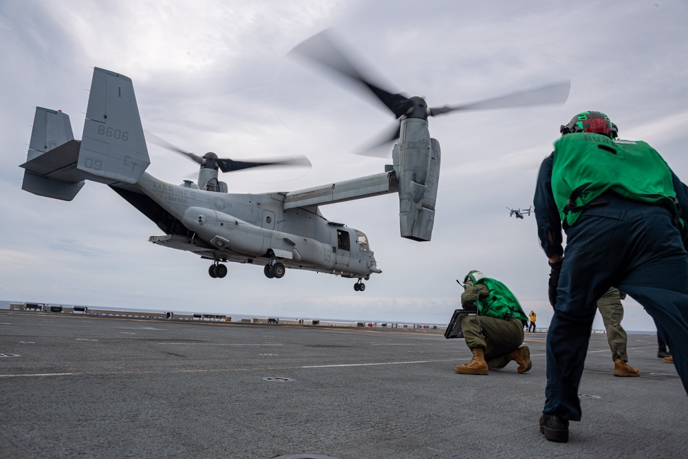 USS America (LHA 6) Conducts Flight Operations