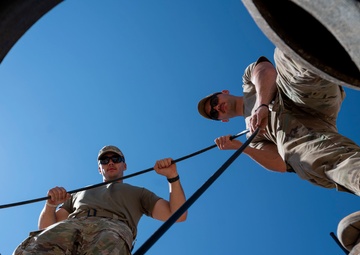 332 AEW Airmen install fiber optic internet