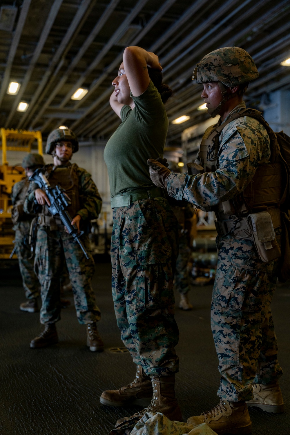 24th MEU (SOC) Female Search Team on USS Wasp (LHD 1)