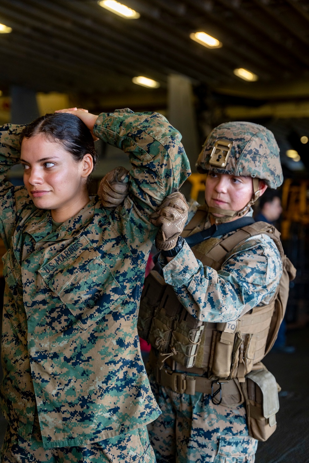 24th MEU (SOC) Female Search Team on USS Wasp (LHD 1)