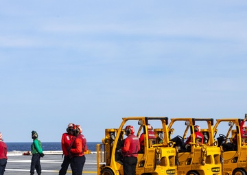 Sailors Prepare For Ammunition On-load