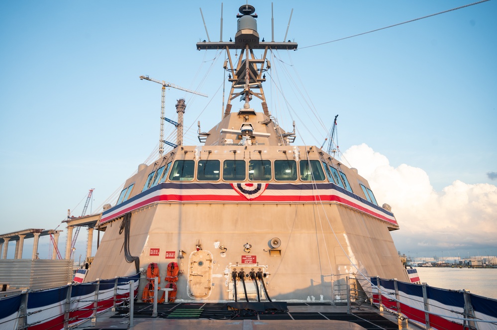 The Future USS Kingsville (LCS 36) is Pier Side at the Port of Corpus Christi