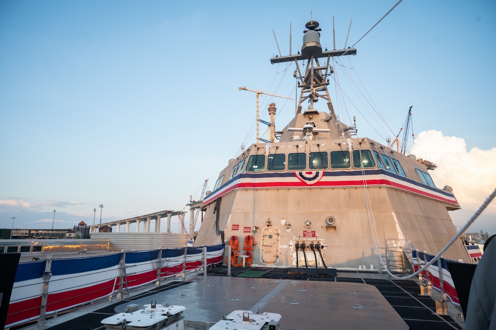 The Future USS Kingsville (LCS 36) is Pier Side at the Port of Corpus Christi