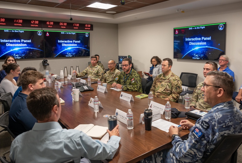 Congressional staff delegation learn about international partnerships and joint space operations at S4S