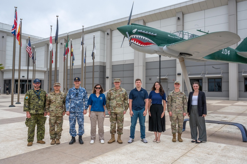 Congressional staff delegation learn about international partnerships and joint space operations at S4S