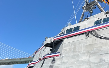 Navy Reserve Sailor supports USS Kingsville (LCS 36) commissioning