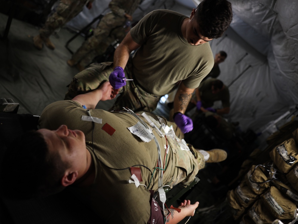 U.S. Soldiers participate in mass causality exercise during Super Garuda Shield 24