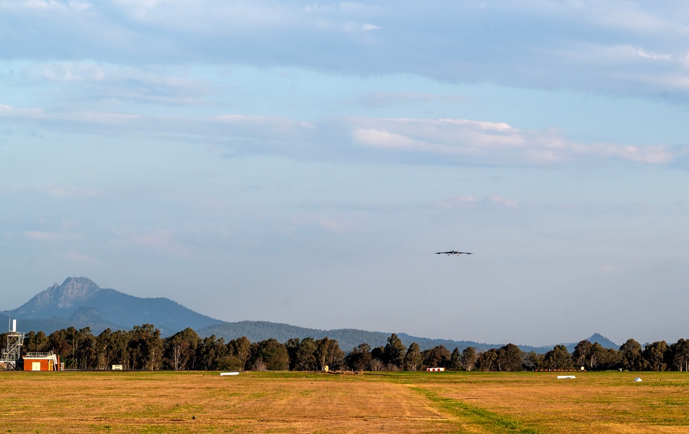 Two B-2 Spirits return to RAAF Amberley after BTF mission