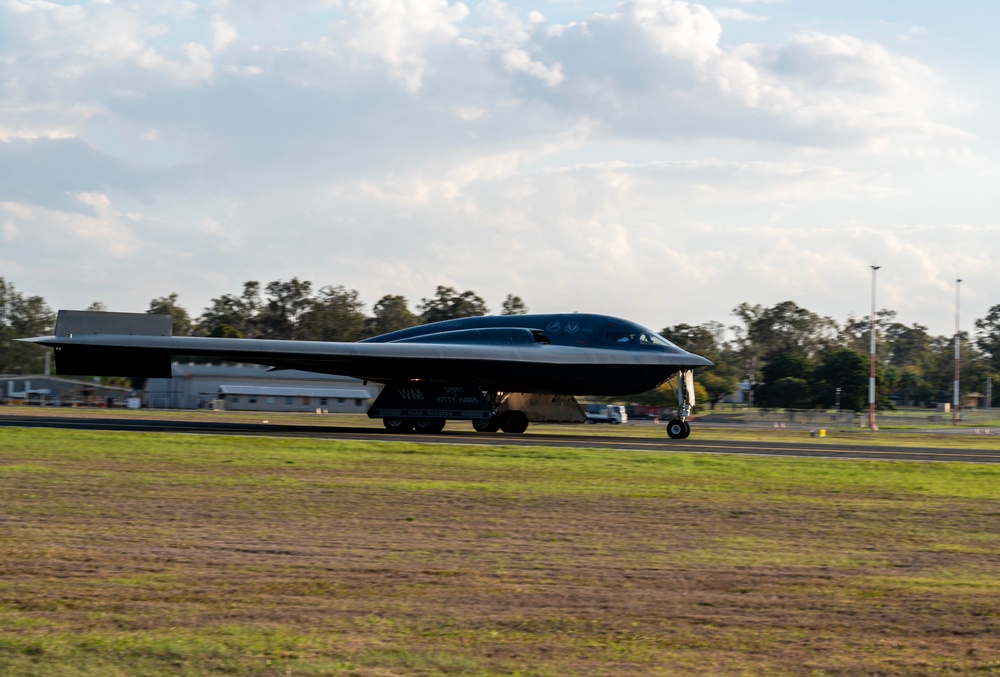 Two B-2 Spirits return to RAAF Amberley after BTF mission