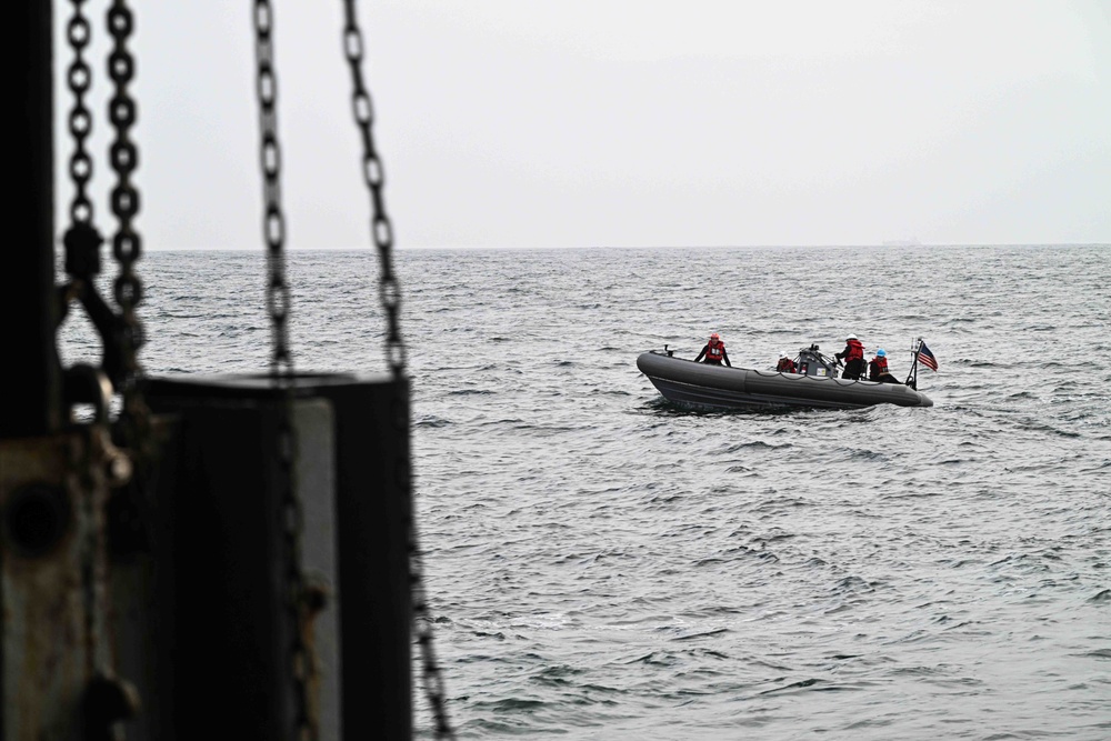 Theodore Roosevelt Conducts Small Boat Operations