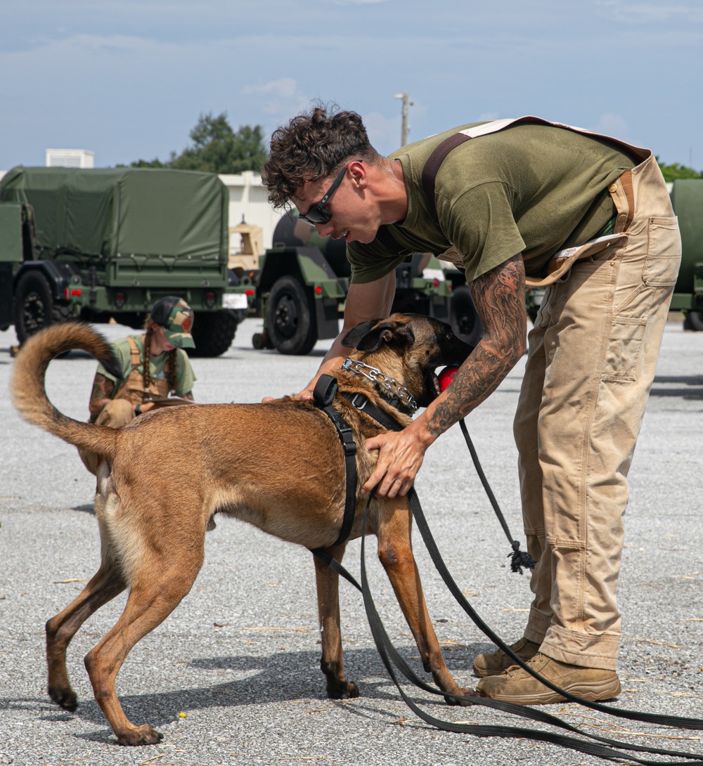 K-9 Training on Camp Kinser