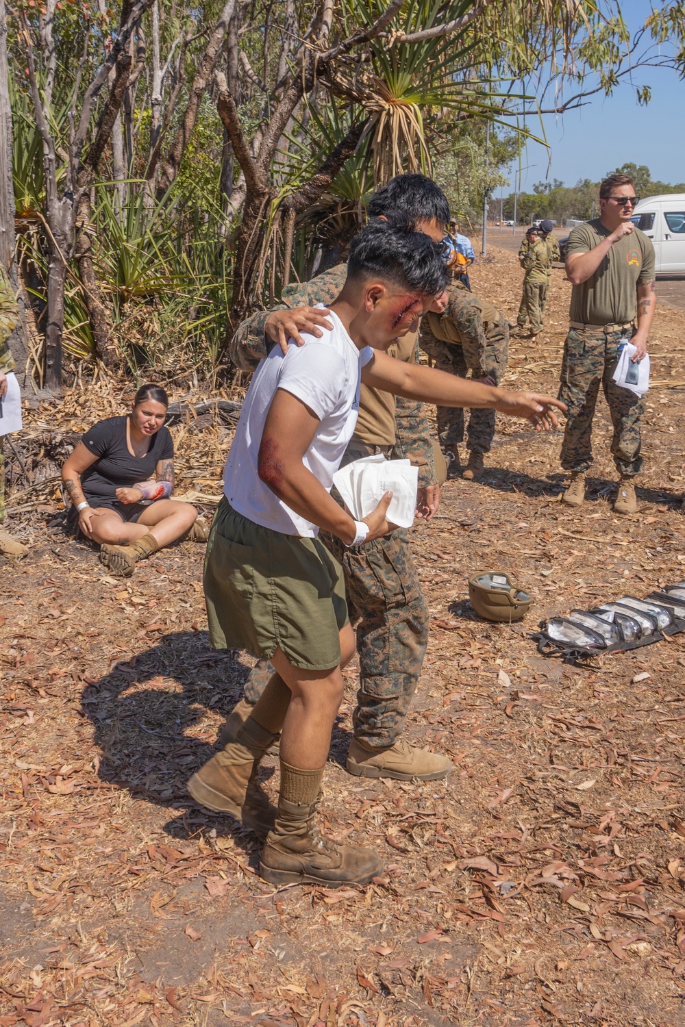 MRF-D 24.3: U.S. Marines, Sailors ADF, Indonesian service members participate in mass casualty drills during Exercise Bhakti Kanyini AUSINDO 24