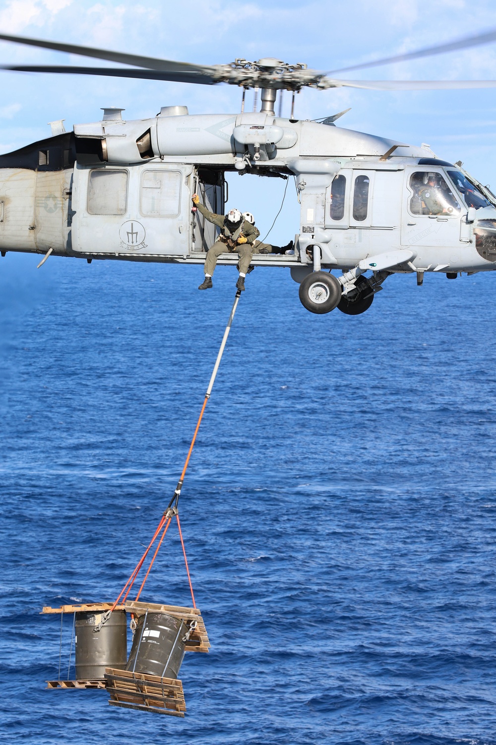 Ford Sailors Conduct an Ammunition Onload