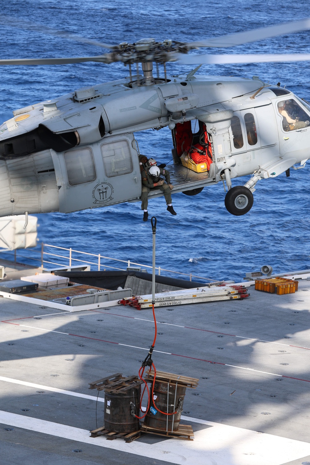 Ford Sailors Conduct an Ammunition Onload