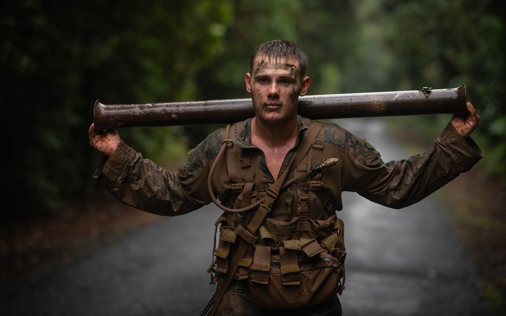 MRF-D 24.3: Golf Co., 2nd Bn., 5th Marines (Rein.) runs through True Grit obstacle course