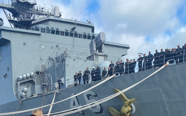 Preparing for Wavy's Navy Ship Salute