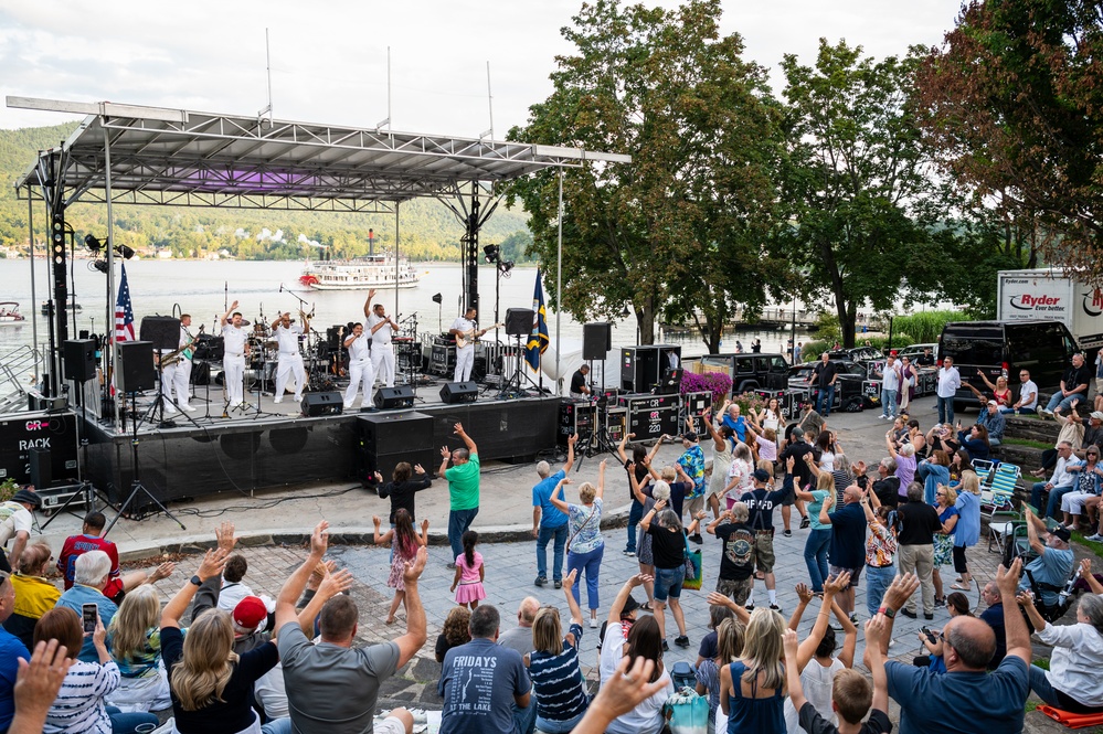 Navy Band performs in Lake George
