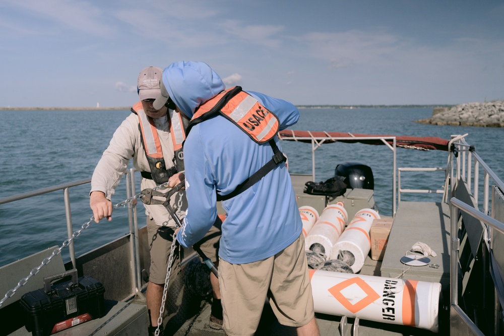 Safety Buoys Placed at Buffalo Outer Harbor