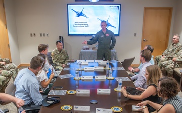 Oklahoma Congressional Staff Meets with 138th Fighter Wing Leadership