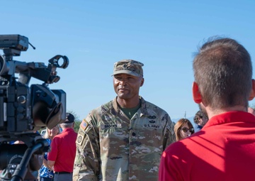 Ceremonial groundbreaking at DM