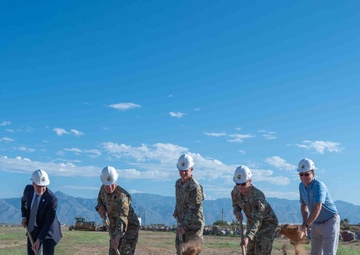Ceremonial groundbreaking at DM
