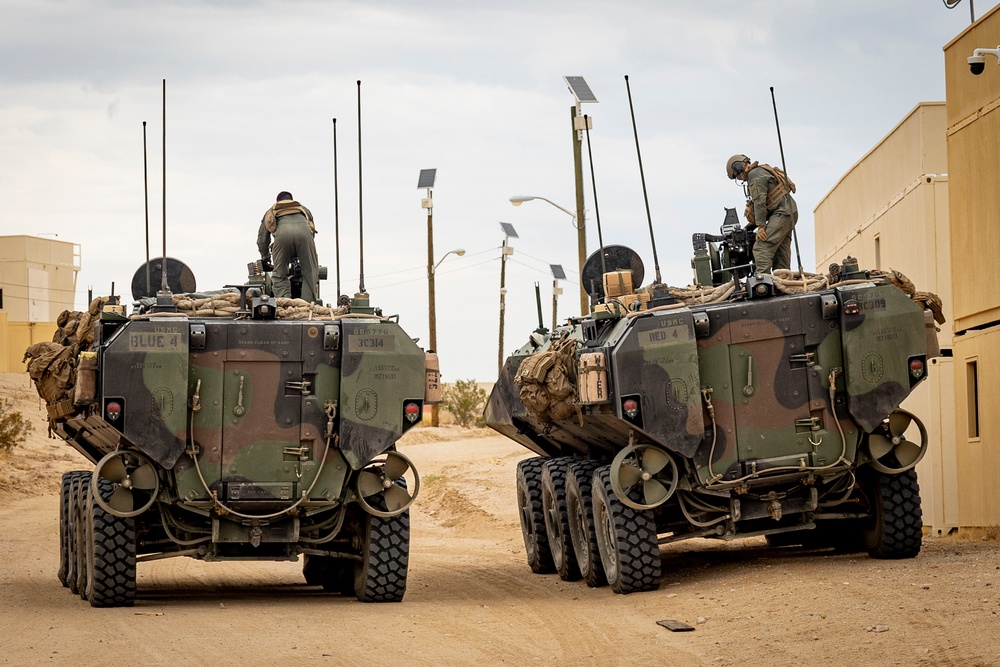 Marines with 3/5 conduct urban lanes during AFX as part of SLTE 5-24