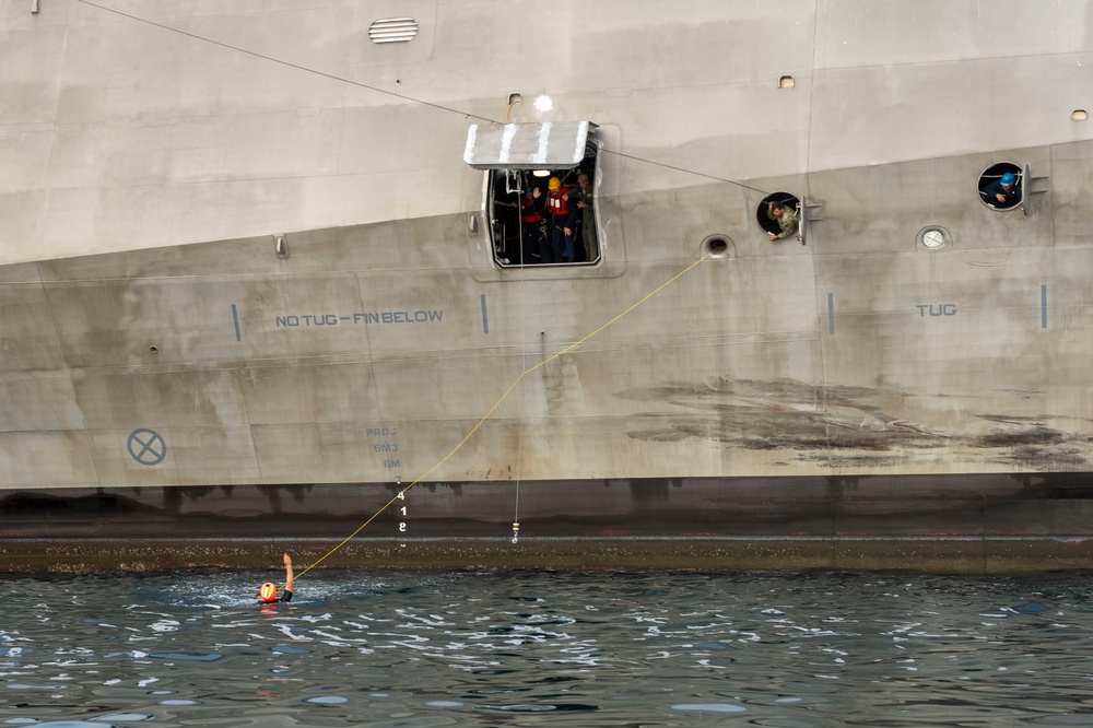 USS Santa Barbara (LCS 32) Conducts SAR Testing