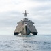 USS Santa Barbara (LCS 32) Underway at Sea