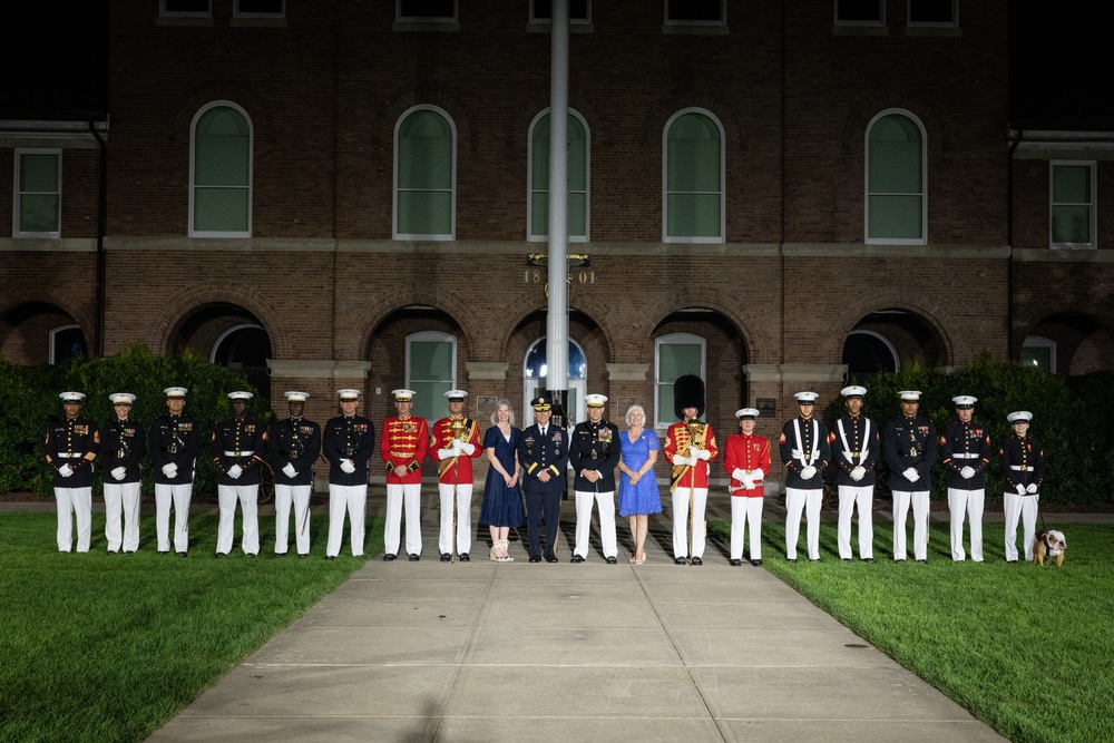 USSOCOM vice commander becomes first joint Marine to host 8th and I Evening Parade