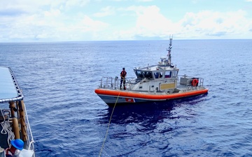 USCGC Frederick Hatch (WPC 1143) wraps up a successful patrol in the Blue Pacific