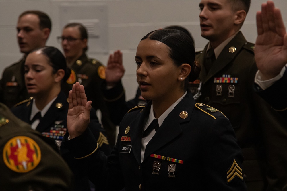 720th Military Police Battalion Noncommissioned Officer induction ceremony