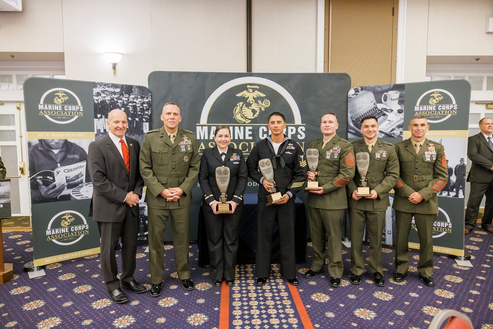 Marines, sailors receive Expeditionary Warfare Excellence Awards at Marine Corps Association hosted dinner