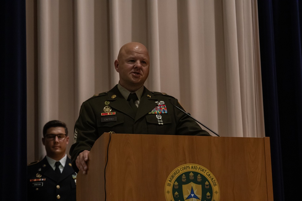 720th Military Police Battalion Noncommissioned Officer induction ceremony