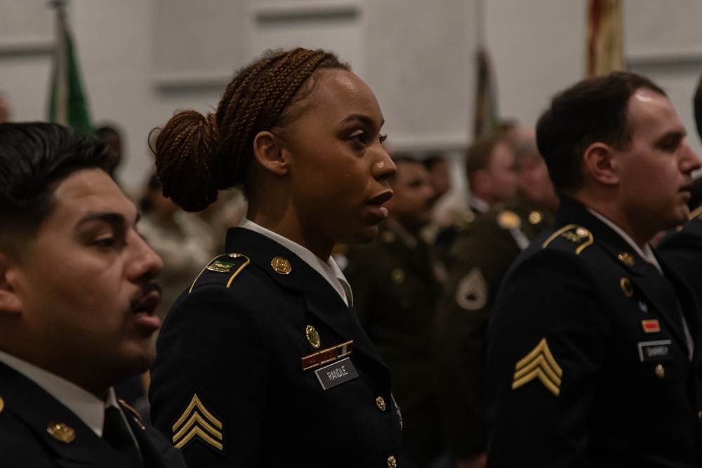 720th Military Police Battalion Noncommissioned Officer induction ceremony