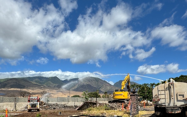 USACE Clearing Debris from Final Multi-Unit Residential Property in Lahaina