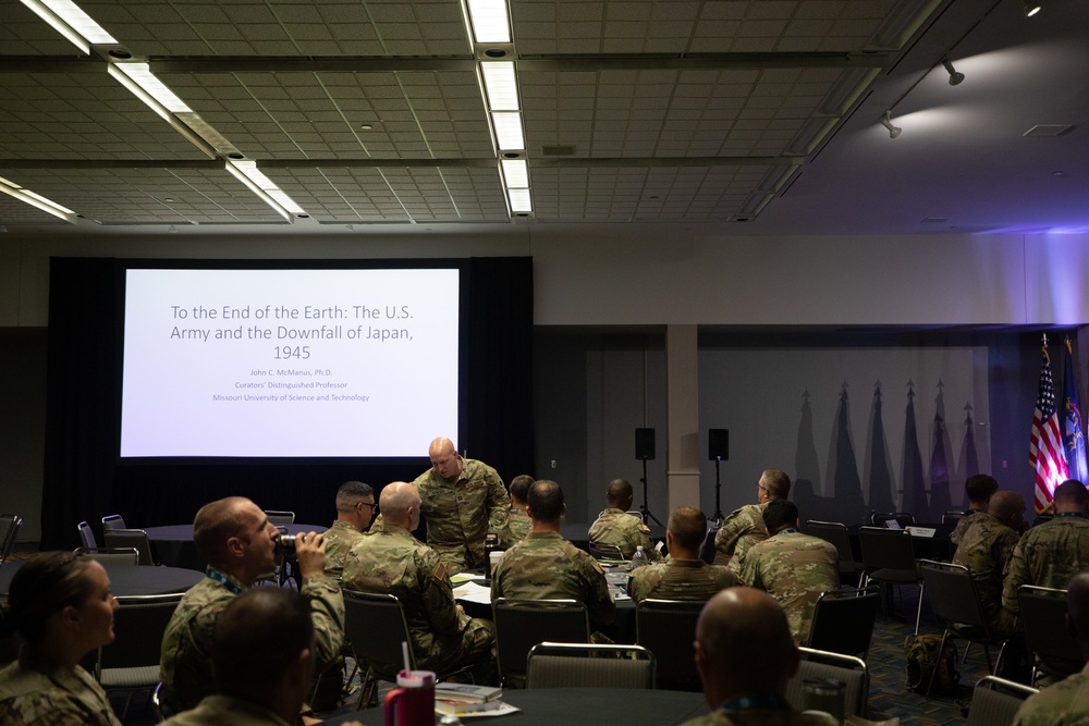 Military Historian Speaks during a Joint Leadership Conference in Detroit