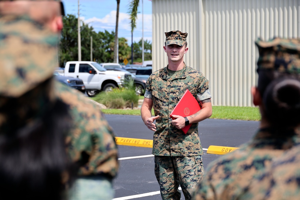 Burge Commended as LOGCOM’s Top NCO