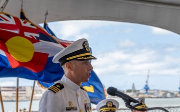 USS Colorado Holds Change of Command at Battleship Missouri Memorial